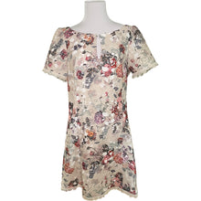 Load image into Gallery viewer, Marchesa Cream Floral Lace Mini Dress