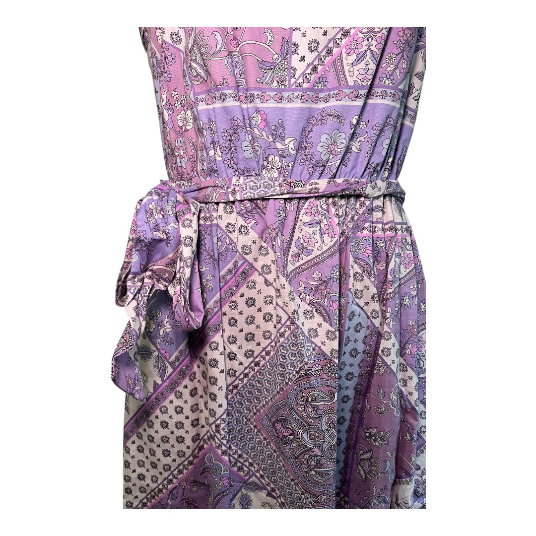 Laundry By Shelli Segal Purple and White Resort Dress Deja Vu Consignment - Vancouver Laundry By Shelli Segal Purple and White Resort Dress Deja Vu Consignment - Vancouver
