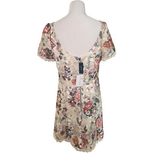 Load image into Gallery viewer, Marchesa Cream Floral Lace Mini Dress
