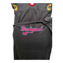 Load image into Gallery viewer, Desigual Black and Pink Floral Sleeveless V-Neck Midi Dress