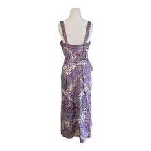 Load image into Gallery viewer, Laundry By Shelli Segal Purple and White Resort Dress
