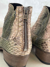 Load image into Gallery viewer, Pantanetti Western Python Ankle Boot
