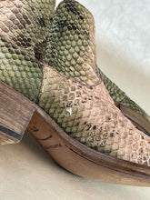 Load image into Gallery viewer, Pantanetti Western Python Ankle Boot
