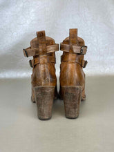 Load image into Gallery viewer, Bed Stu Onfalll Womens Brown Leather Hook &amp; Loop Western Boots
